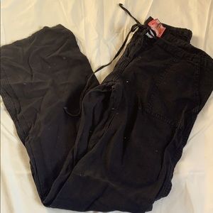 Juicy Couture Women Black Linen Pants